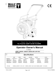 Briggs & Stratton 8 Owner`s manual