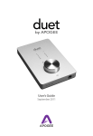 Apogee Duet 2 User`s guide