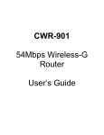 CNET CWR-901 User`s guide