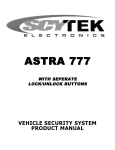 Scytek electronic ASTRA 777-TC Product manual