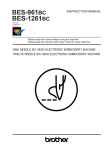 Brother BES-1260BC Instruction manual