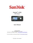 SanDisk Sansa View User`s manual