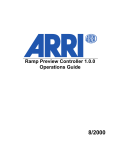 ARRI Ramp Preview Controller Installation guide