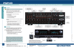Crestron PSPHD Specifications