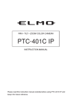 Elmo PTC-401CIP Instruction manual