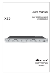 Alto X23 User`s manual