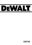 DeWalt DW708 Instruction manual