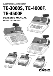 Casio TE-4000F User`s manual