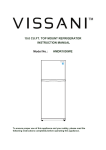 Vissani HMDR1030WE Instruction manual