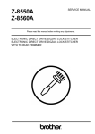 Brother Z-8550A Service manual