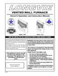 United States Stove Company DV20 Owner`s manual