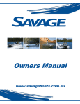 Savage Boat Owner`s manual