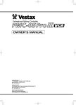 Vestax PMC-05ProIII Owner`s manual