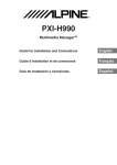 Alpine PXI-H990 Owner`s manual