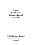 Casio IT-3100 Hardware manual