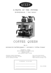 Coffee Queen DA 4 User manual