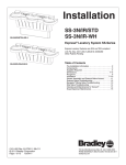 Bradley SS-3 Installation manual