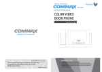 Commax CDV-72BE User`s guide