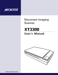 Microtek XT3300 User`s manual