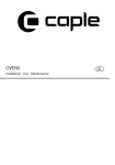 Caple use and maintenance Specifications