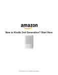 New to Kindle 2nd Generation? Start Here