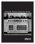 Epicure Range Cooking Guide