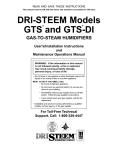 DriSteem GTS Specifications