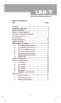 UNI-T UT90A Specifications