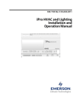 Emerson iPro SERIES Specifications