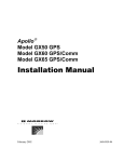 UPS Aviation Technologies GX 50 Installation manual