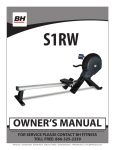 BH FITNESS S1RW Owner`s manual