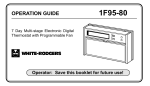 White Rodgers 1F95-80 Programming instructions