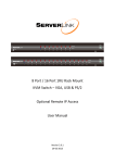 serverLink KVM over IP Module User manual