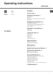 Ariston Hotpoint Operating instructions