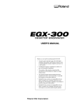 Roland E-300 User`s manual