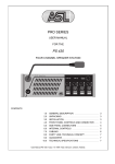 ASL INTERCOM PS 430 User manual