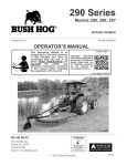 Bush Hog Home Series Operator`s manual