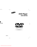 Samsung DVD-HD748 User`s manual