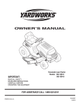 Yard Works 060-1804-8 Owner`s manual