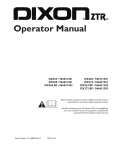 Dixon DX254 / 966651201 Operator`s manual