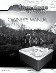 Alps Spas Tigra XLS Owner`s manual
