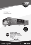 Philips DVDR1500 Operating instructions