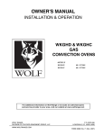 Wolf WKGHC ML-767590 Owner`s manual