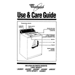 Whirlpool LA5380XT Operating instructions