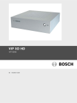 Bosch VIP XD Installation guide
