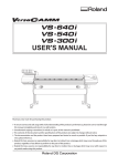 Roland VS-540i User`s manual