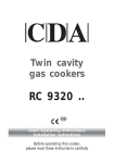 CDA RC 9000 Users operating instructions Operating instructions