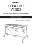 Yamaha YV-3710 Owner`s manual