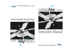 minkaAire contactor F547 Instruction manual