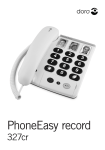 Doro PHONEEASY RECORD 327CR Technical information